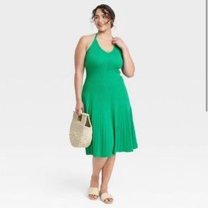 NWOT A New Day Halter Sweater Midi Dress